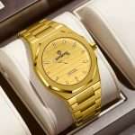 05: BINBOND 818 Full Golden | Brand Casual Men's Quartz Watch Octagonal Luxurious And Fashionable - Image 2