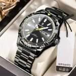 14.POEDAGAR 959 Full Black | Luxury Quartz Man Watch Luminous Date Week Men Watch Military Stainless Steel Men's Watches Sport Male Clock - Image 2