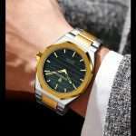 06: BINBOND 818 Golden Black | Brand Casual Men's Quartz Watch Octagonal Luxurious And Fashionable - Image 3