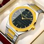 06: BINBOND 818 Golden Black | Brand Casual Men's Quartz Watch Octagonal Luxurious And Fashionable - Image 2