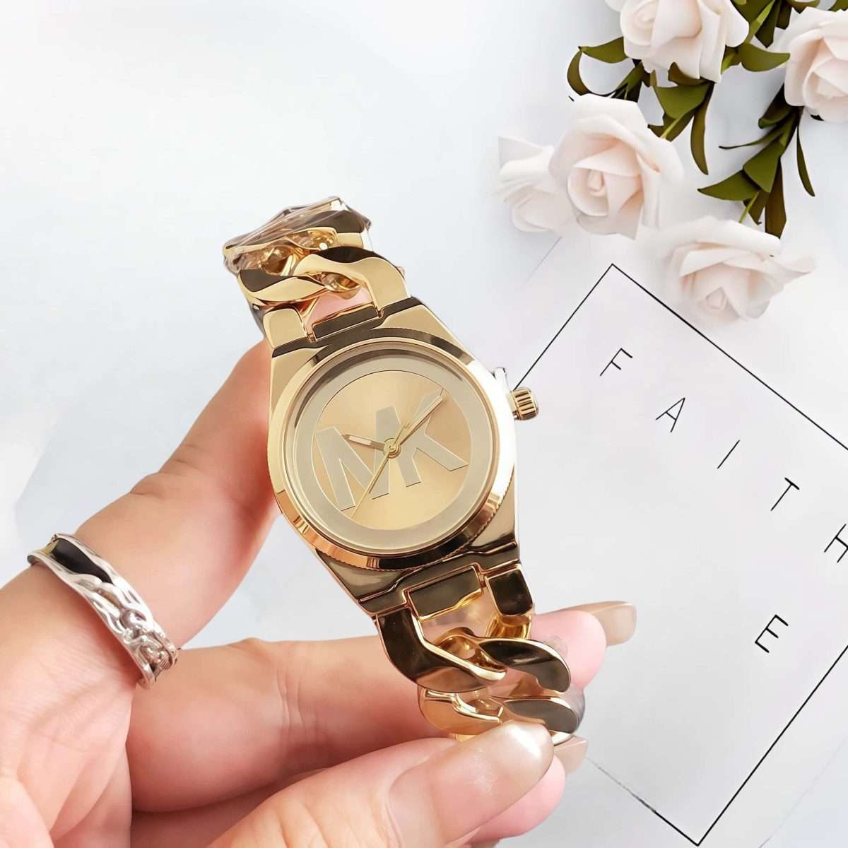 main-image-4-3-1.jpeg MICHAEL KORS MK Rose Gold | Stainless Steel Fashionable Watch - Image 1