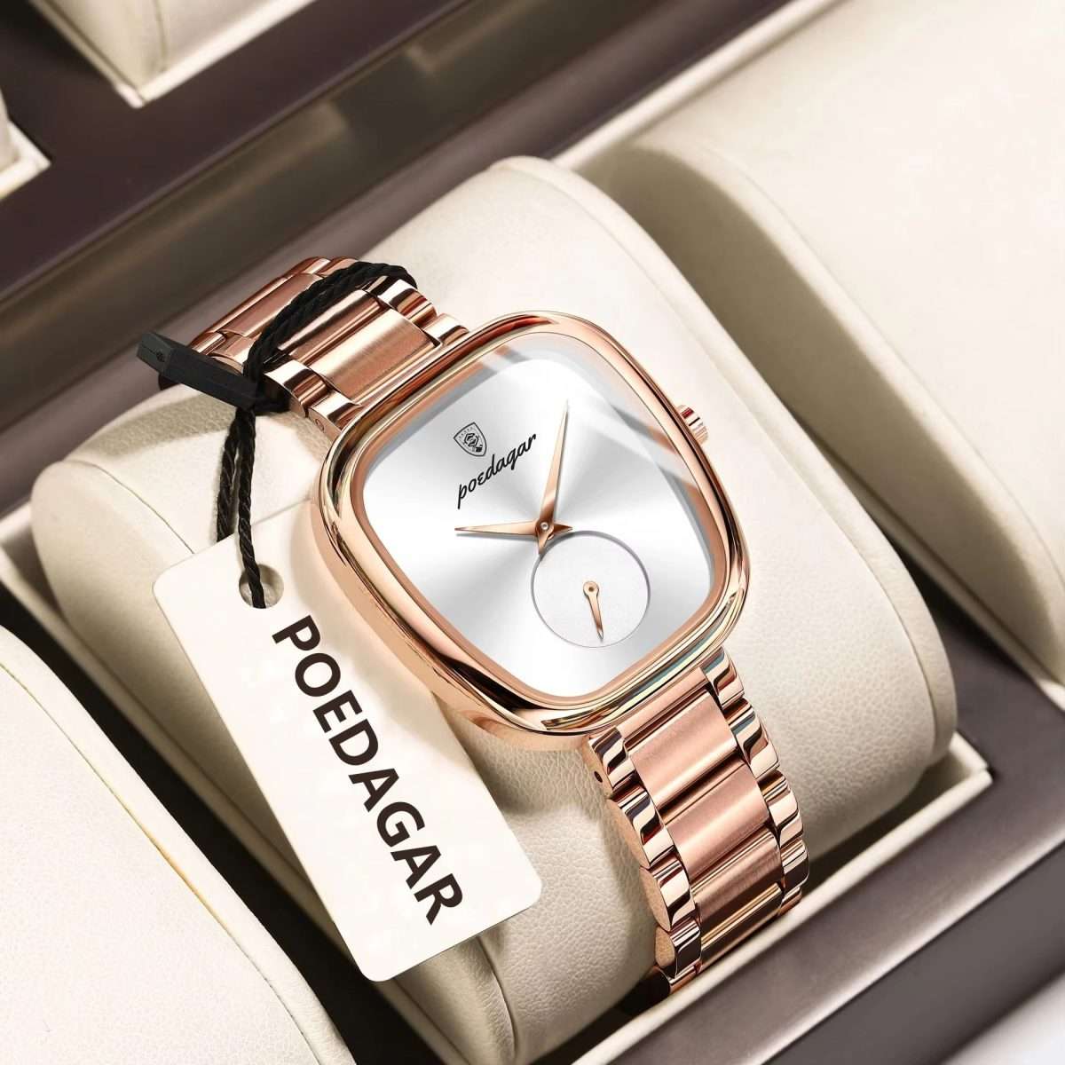02: POEDAGAR 783 Rose Gold, Luxury Elegant Women’s Watch, Waterproof Stainless Steel Quartz Movement, High Quality and Stylish - Image 5