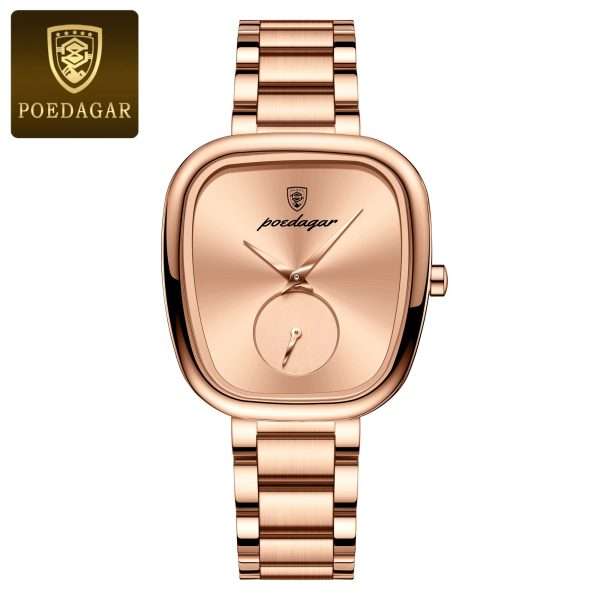 02: POEDAGAR 783 Rose Gold, Luxury Elegant Women’s Watch, Waterproof Stainless Steel Quartz Movement, High Quality and Stylish