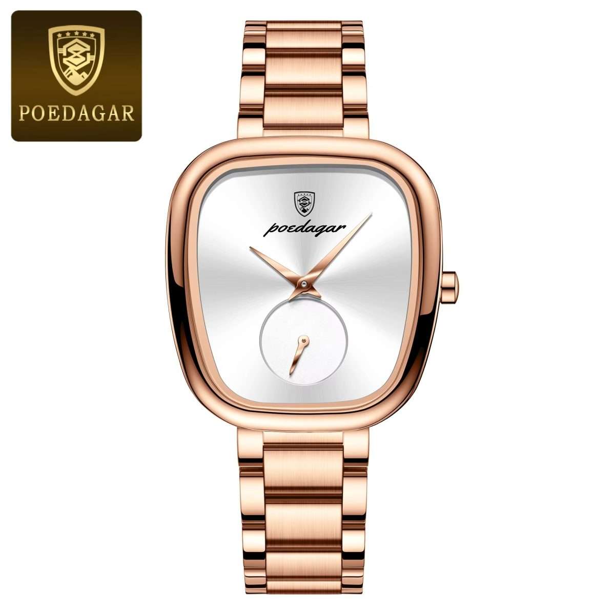 04: POEDAGAR 783 Pearl White, Luxury Elegant Women’s Watch, Waterproof Stainless Steel Quartz Movement, High Quality and Stylish - Image 1