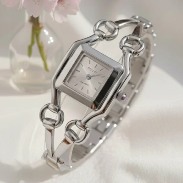 02 | CODE: GW-9585| Silver |GUCCI Premium Watch For Girls